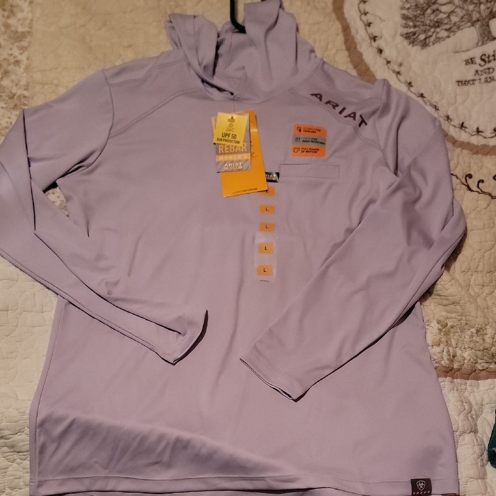 Ariat Rebar Sunblocker Hooded L/S